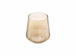 Glas Olga 45cl - glas - amber set van 6