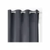 Gordijn Blackout 140x260cm fluweel - polyestervezel - donkergrijs