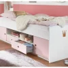 Halfhoogslaper Cindy 90x200cm - decor - roze & wit