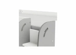 Halfhoogslaper Hampton 90x200cm - decor - wit & grijs