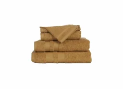 Handdoek Katharina  50x100cm - katoen - mustard