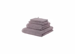 Handdoek London 55x100cm - katoen - paars