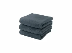 Handdoek London 55x100cm - katoen - steel