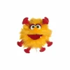 Handpop Gisa Grippchen H25cm - polyester - rood/geel