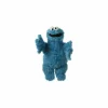 Handpop Sesamstraat Cookiemonster H65cm - polyester - blauw