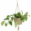 Hangbloempot Indoor Ø20xH13cm - jute - naturel