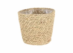 Hangbloempot Ø15xH11,4cm - borstelgras - naturel