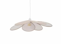 Hanglamp kinderkamer Bloemblaadjes Ø72cm - stof - roze