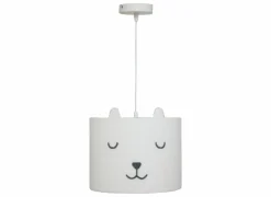 Hanglamp kinderkamer Toxey Ø28xH28cm - bouclé - wit