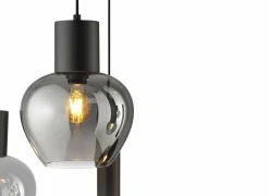 Hanglamp Ligari 5xE27 & 3xGU10  black smoked