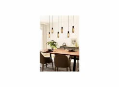 Hanglamp Maione 138x14cm 4W E27 staal zwart
