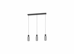 Hanglamp Maione 77x9cm 4W E27 staal zwart