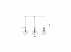 Hanglamp 3X60W E27