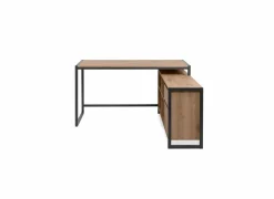 Hoekbureau Denver 139x142x75cm - decor - artisanale eik & antraciet