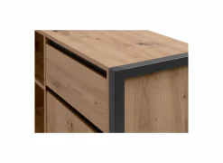 Hoekbureau Denver 139x142x75cm - decor - artisanale eik & antraciet