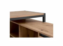 Hoekbureau Denver 139x142x75cm - decor - artisanale eik & antraciet