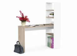 Hoekbureau Ease  123x145x53cm - decor - kronberg eik & wit