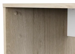 Hoekbureau Ease  123x145x53cm - decor - kronberg eik & wit