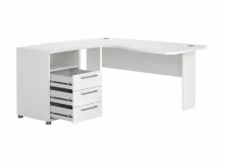 Hoekbureau Prima decor - wit