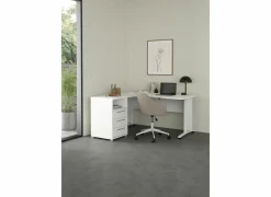 Hoekbureau Prima decor - wit
