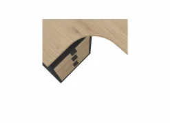 Hoekbureau Sign 150x100x76cm - decor - jackson hickory & mat grijs