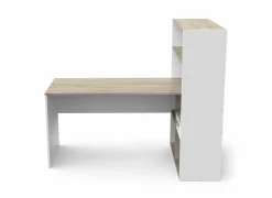 Hoekbureau Strate 156x133x91cm - decor - kronberg eik & wit