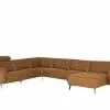 Hoeksalon 2290  371x281cm - stof - cognac met relax