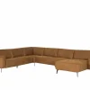 Hoeksalon 2290 371x281cm - stof - cognac