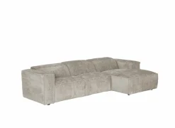 Hoeksalon Adam 311x177cm - stof - turtle dove