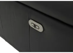 Hoeksalon After 295x232cm - leder - zwart met relax