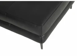 Hoeksalon After 295x232cm - leder - zwart met relax