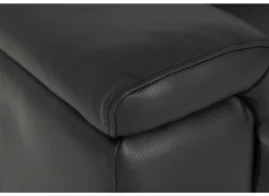 Hoeksalon After 295x232cm - leder - zwart