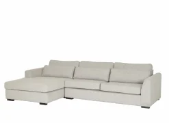 Hoeksalon Alcamo 331x184cm - stof - beige