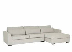 Hoeksalon Alcamo 331x184cm - stof - grijs