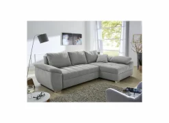 Hoeksalon Alster 268x161cm - stof - grijs met bedfunctie