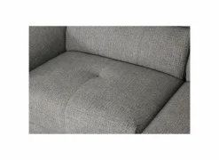 Hoeksalon Amira 290x228cm - stof - grijs met relax