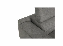 Hoeksalon Amira 290x228cm - stof - grijs met relax