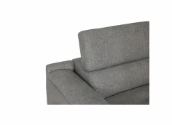 Hoeksalon Amira 290x228cm - stof - grijs met relax