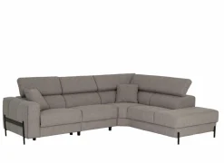 Hoeksalon Arkon 296x238cm - stof - taupe met relax