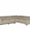 Hoeksalon Arya 293x241cm - stof - grijs met relax