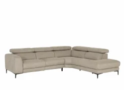 Hoeksalon Arya 293x241cm - stof - grijs