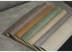 Hoeksalon Brenda 275x210cm - stof - cognac