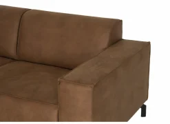 Hoeksalon Brenda 275x210cm - stof - cognac