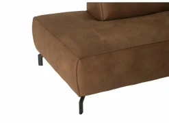 Hoeksalon Brenda 275x210cm - stof - cognac