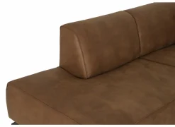 Hoeksalon Brenda 275x210cm - stof - cognac