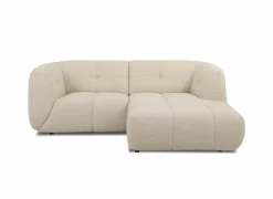 Hoeksalon Bric 224x162cm - stof - naturel