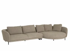 Hoeksalon Carre 356x160cm - stof - beige