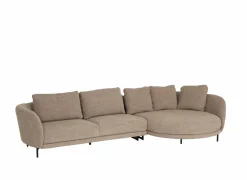 Hoeksalon Carre 311x154cm - stof - beige