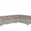 Hoeksalon Cell 295x232cm - stof - grijs met relax