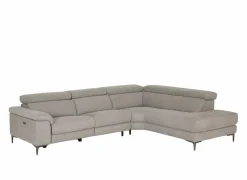 Hoeksalon Cell 295x232cm - stof - grijs met relax